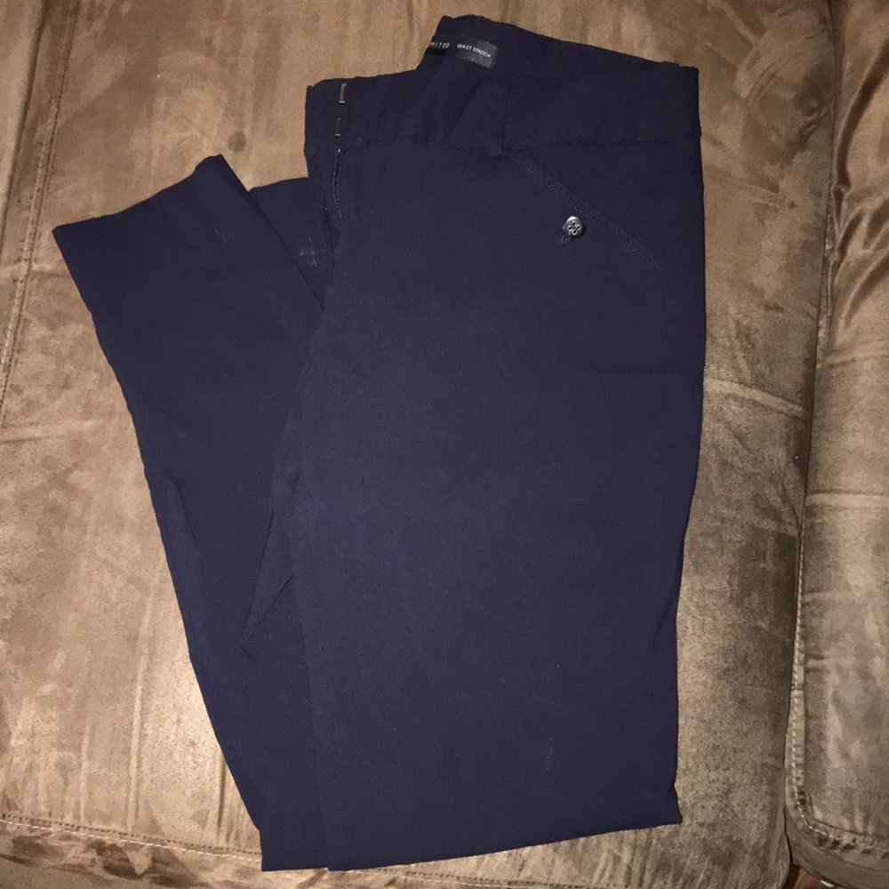 Navy blue skinny leg slacks (women’s)